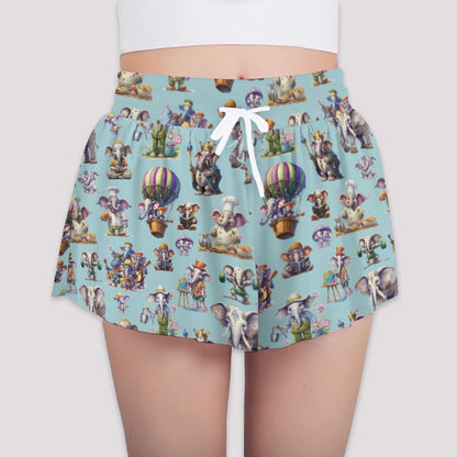 20 Misc Designs, Girls Sports Culottes, Butterfly Shorts w/ Pocket