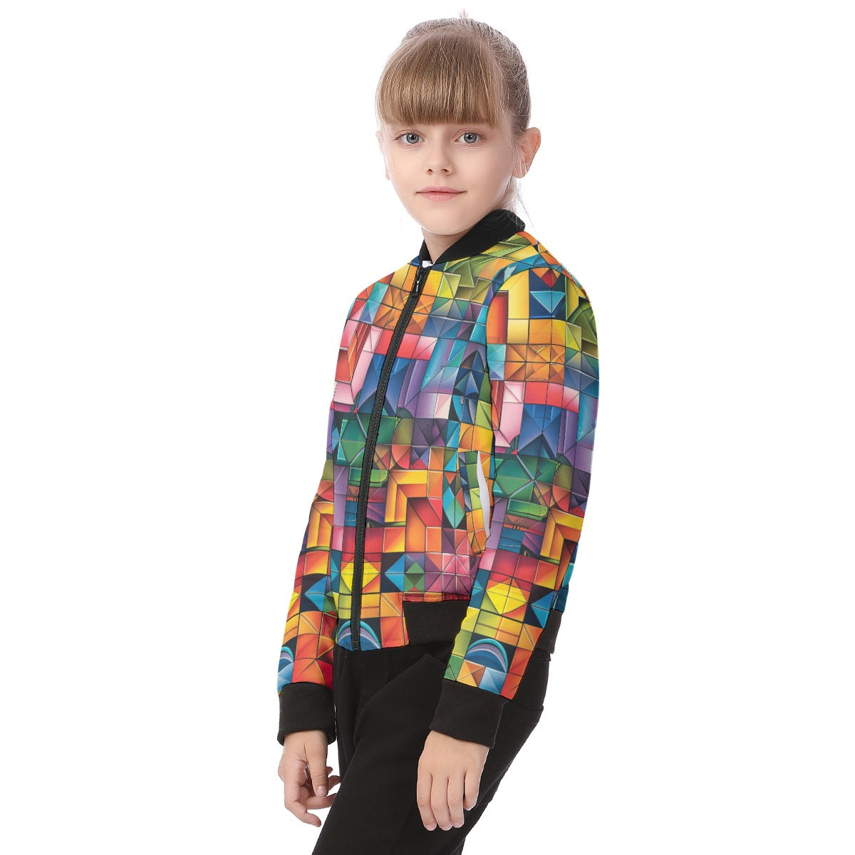 Kaleidoscope  Design, Kid’s Bomber Jacket