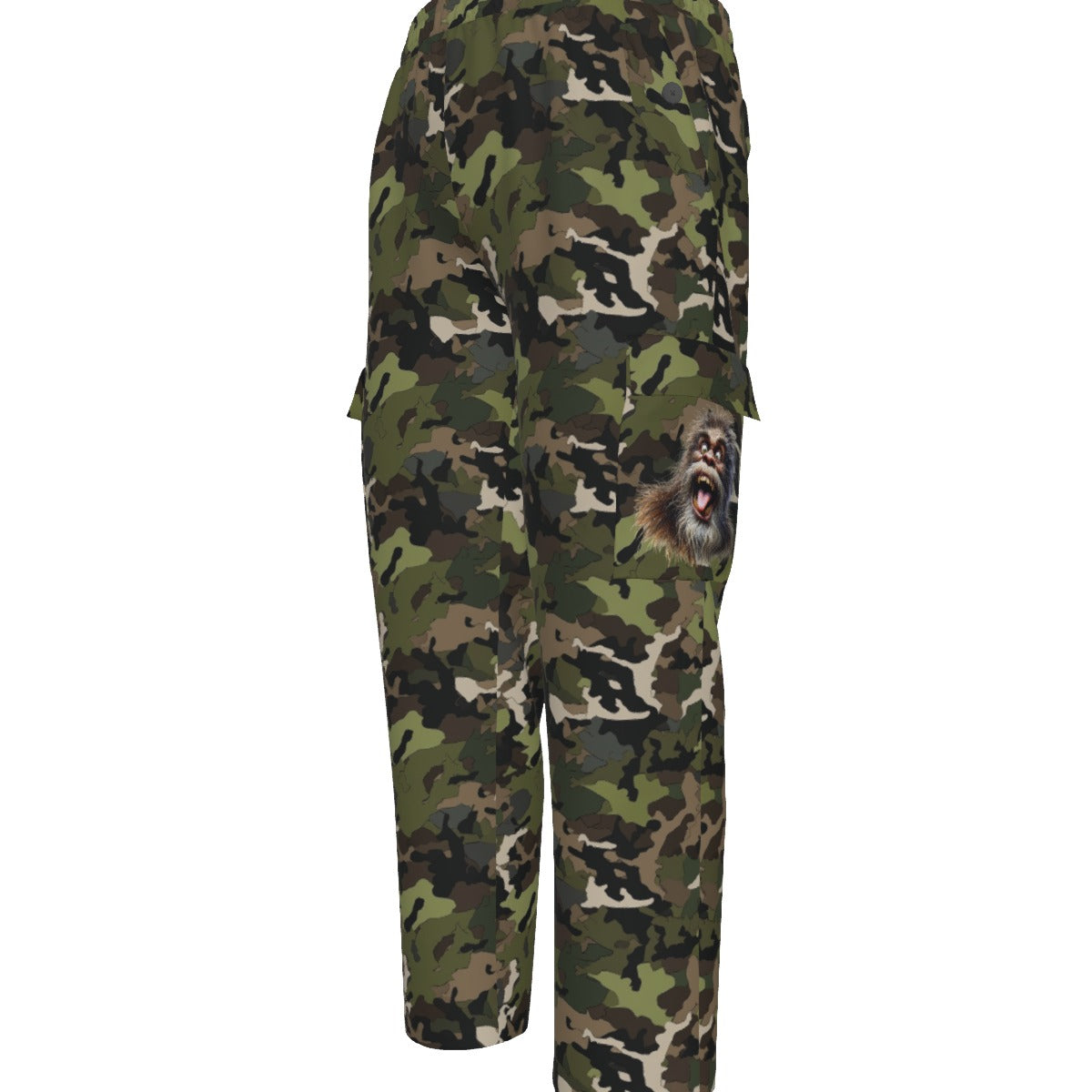 Bigfoot / Sasquatch Camo, Men’s Cargo Pants w/ Pockets