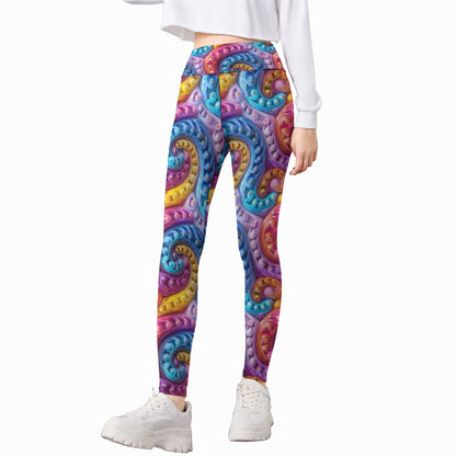 Psychedelic Design, Kid’s Leggings