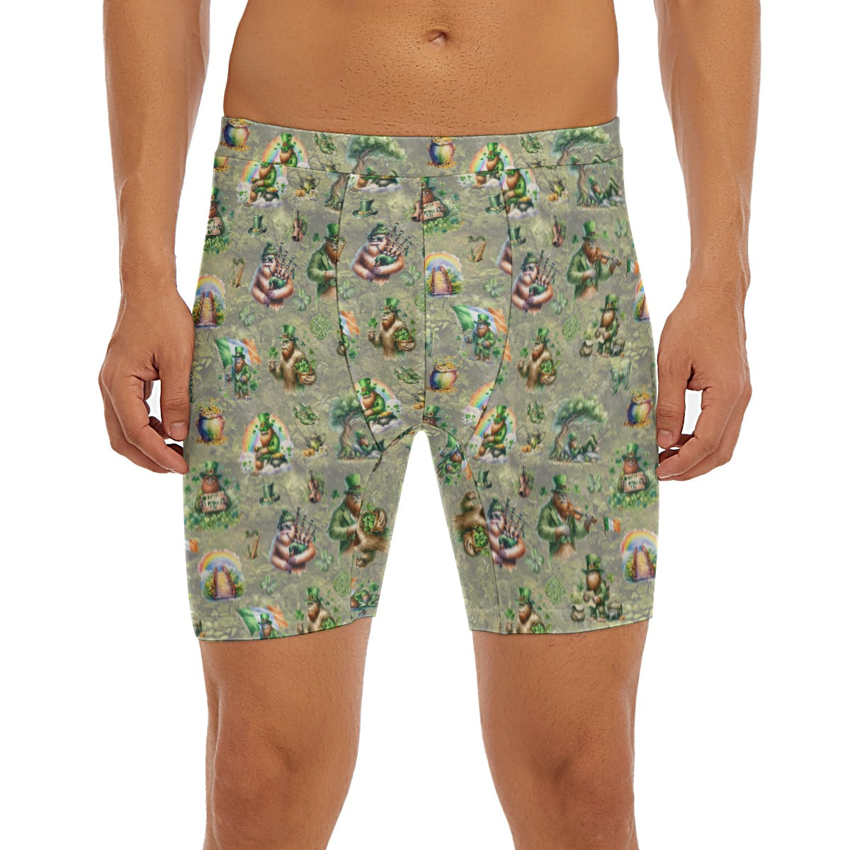 10 Bigfoot / Sasquatch Designs, Men’s Long Boxer Briefs