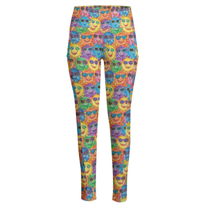 Child Color Sunshine, Women’s High Waist Leggings w/ Pocket
