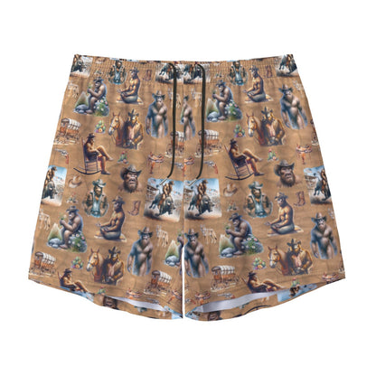 10 Bigfoot / Sasquatch Designs, Men’s Sports, Pocketed Shorts