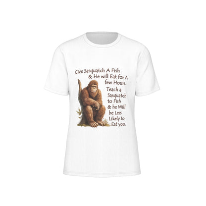 Bigfoot / Sasquatch, "Give a Sasquatch..", Unisex Short Sleeve O-Neck Cotton T Shirt