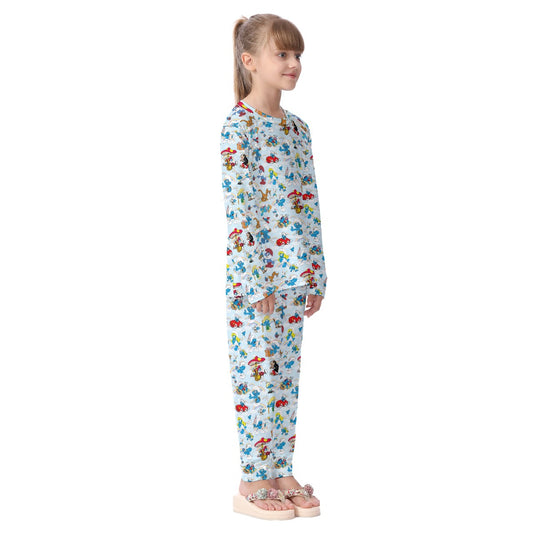 BEAUTIFUL Unique 20 DESIGNS Children Pajama Long 2 Piece Set. Set 1 of 2
