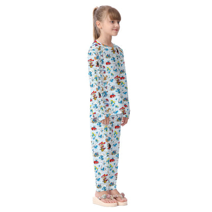 BEAUTIFUL Unique 20 DESIGNS Children Pajama Long 2 Piece Set. Set 2 of 2