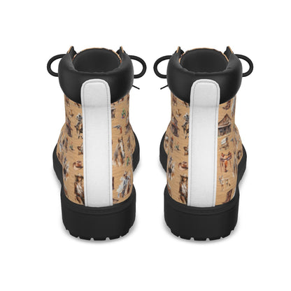 Misc AWESOME Designs Women's Martin Short Boots. Set 1 of 2