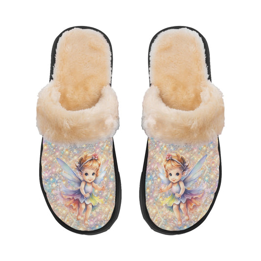 Baby Fairies, Women’s Plush, Fluffy Slippers