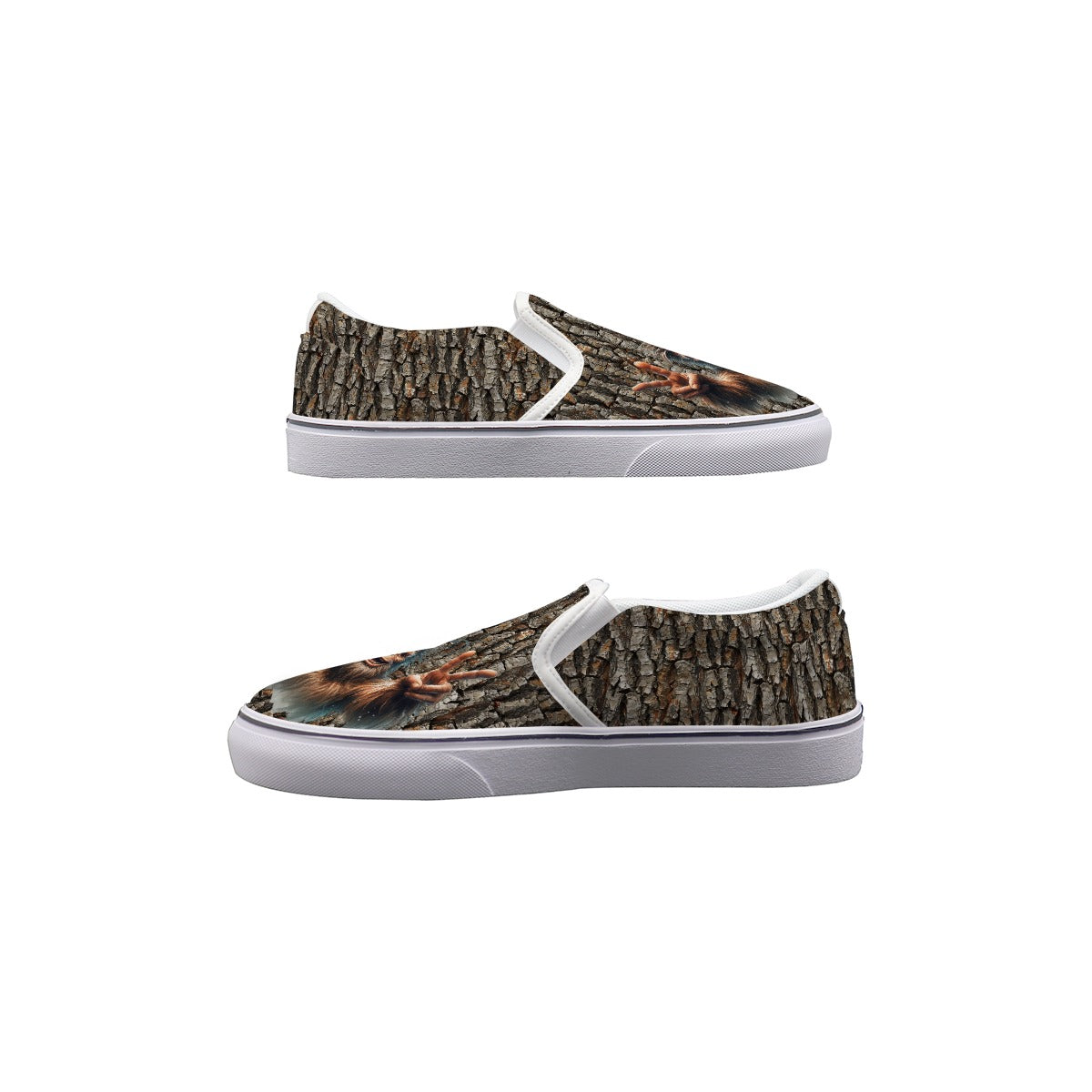 Bigfoot, Sasquatch Kids Slip On Canvas Sneakers, Slip On Shoes, No Touch Shoes