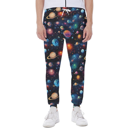 12 Galaxy / Outer Space Designs, Men’s Sweatpants w/ Back Pocket