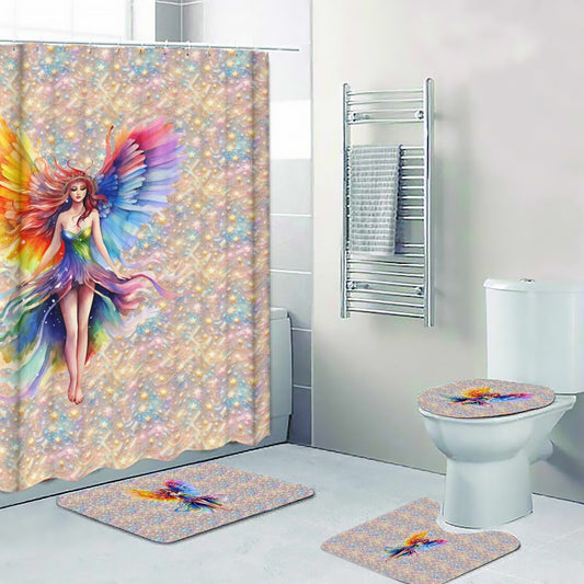 Rainbow Fairy, 4 Piece Bathroom Set - 4 Sizes