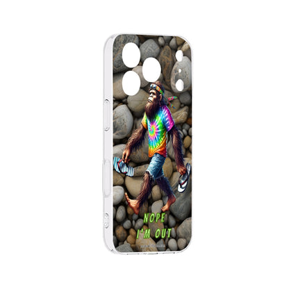 Hippie Bigfoot Sasquatch "Nope, I'm Out", IPhone 17 Series (4 models) TP Cell Mobile Phone Case