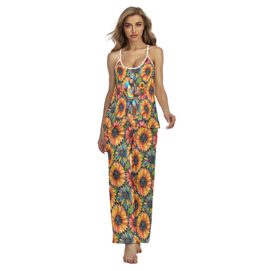 Daisies & Bigfoot, Women's Cami Pajamas Set
