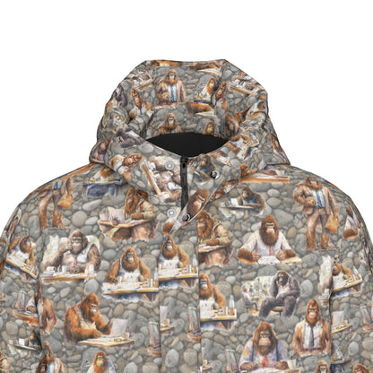 10 Bigfoot / Sasquatch Designs, Long Down Jacket / Coat