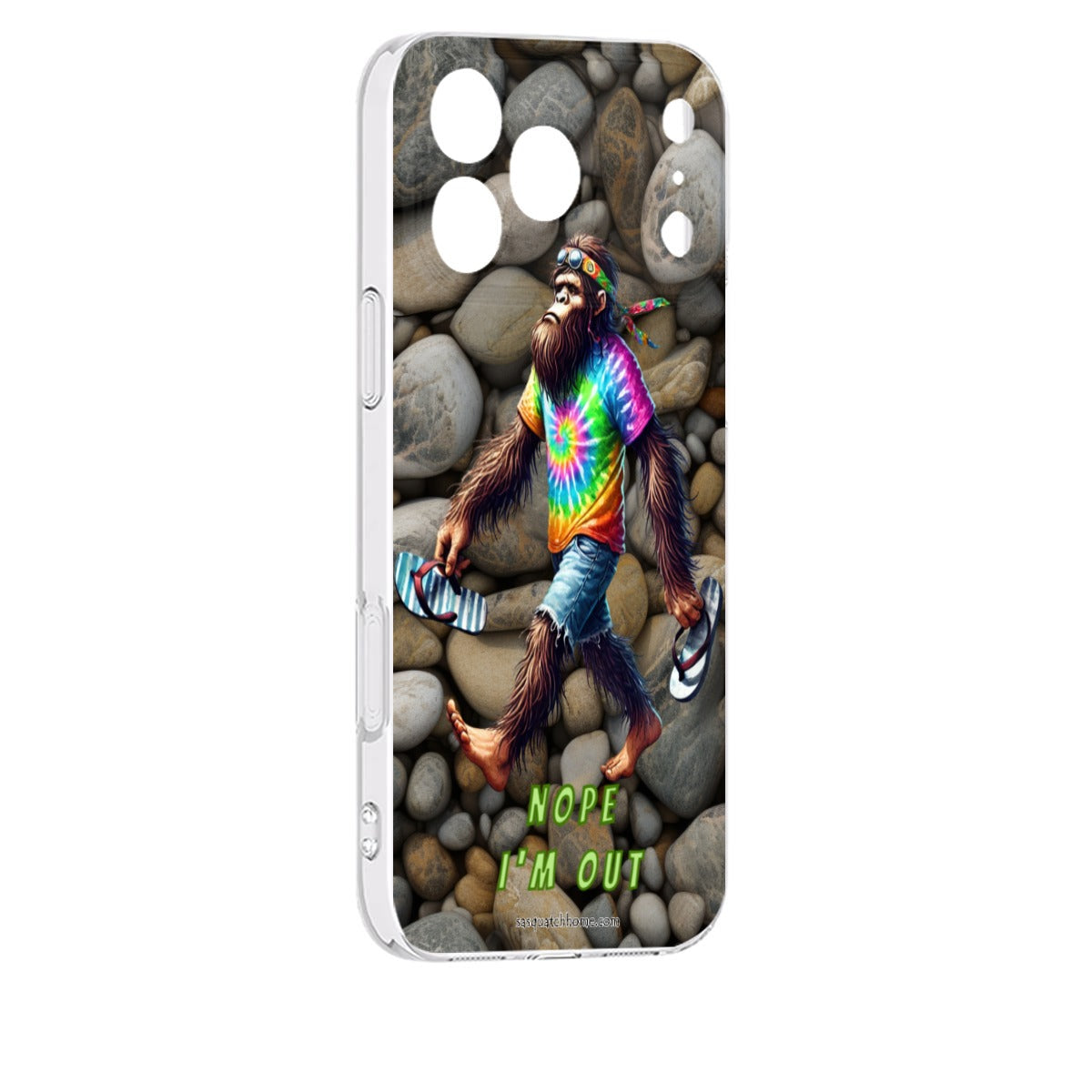 Hippie Bigfoot Sasquatch "Nope, I'm Out", IPhone 17 Series (4 models) TP Cell Mobile Phone Case