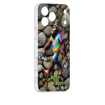 Hippie Bigfoot Sasquatch "Nope, I'm Out", IPhone 17 Series (4 models) TP Cell Mobile Phone Case