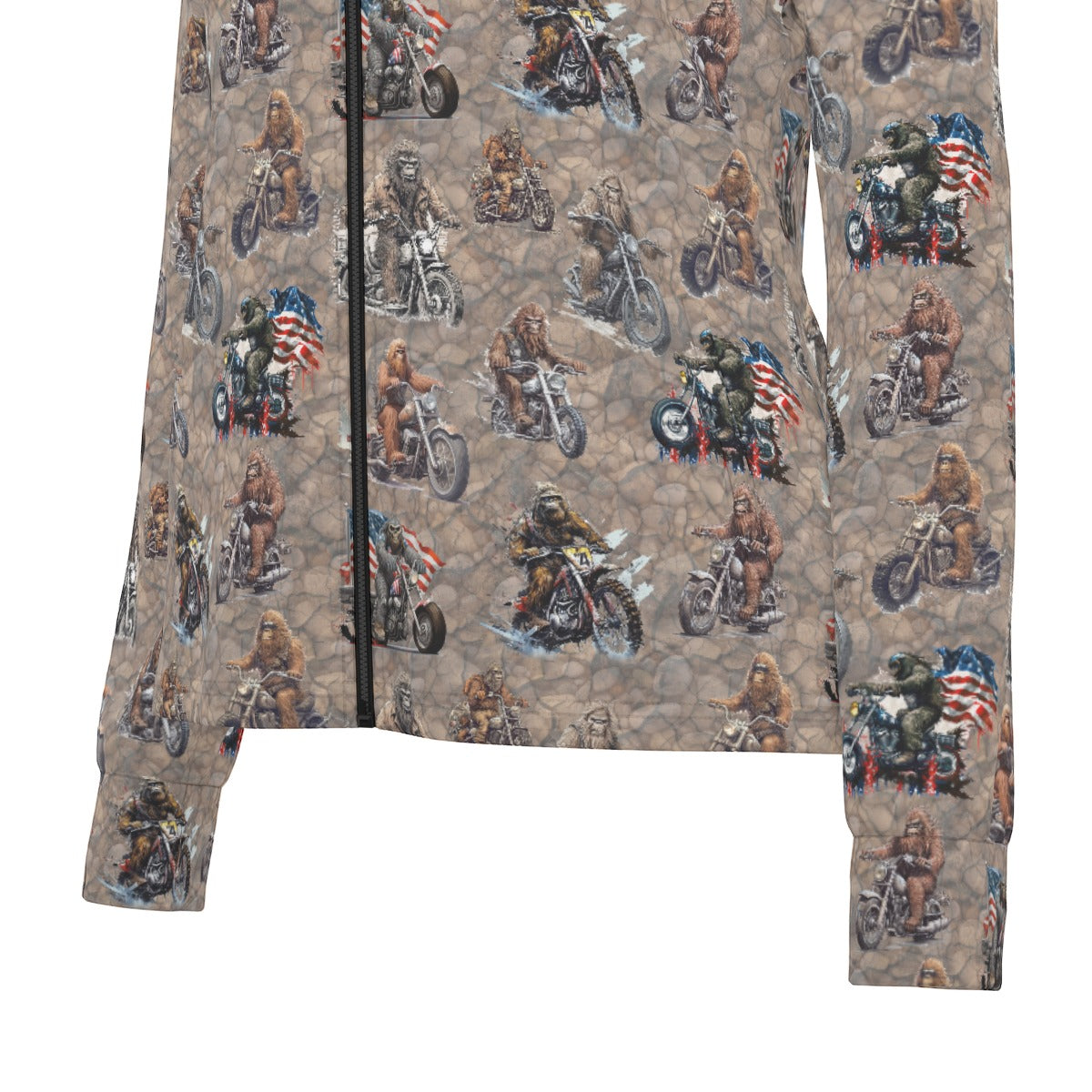 10 Bigfoot / Sasquatch Designs, Women’s Long Sleeve Thumbhole Jacket