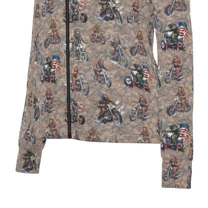 10 Bigfoot / Sasquatch Designs, Women’s Long Sleeve Thumbhole Jacket