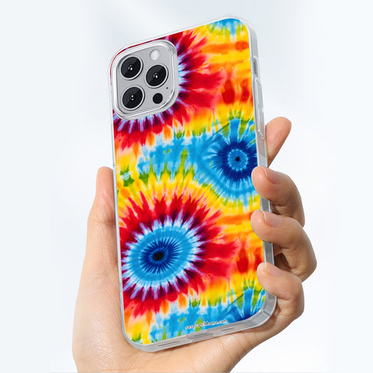 10 Tie Dye Designs, iPhone 14 15 Series Mobile Phone Case, Tie Dye Iphone case