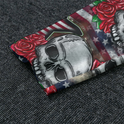 Patriot Skulls, Men’s Raglan Sleeve Pajamas with Wide Ankles