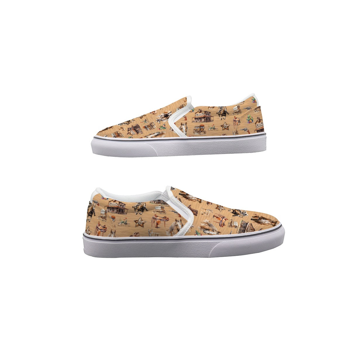 Awesome Misc Designs Kids Slip On Canvas Sneakers, Slip On Shoes, No Touch Shoes
