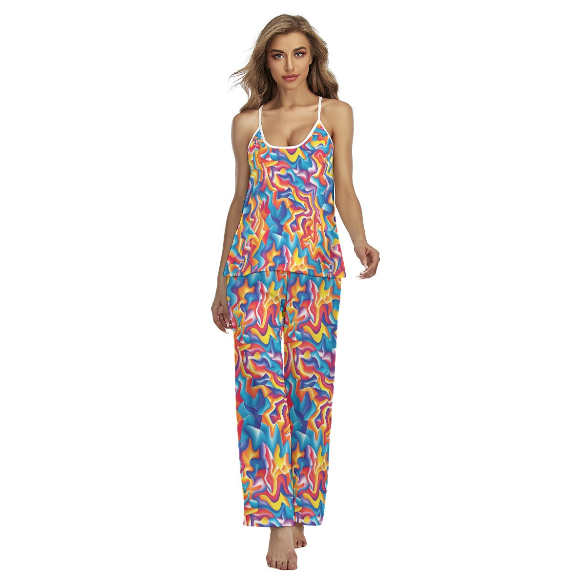 Kaleidoscope Colors, Women's Cami Pajamas Set