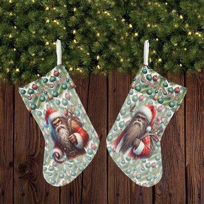Bigfoot / Sasquatch,Polyester Christmas Stocking