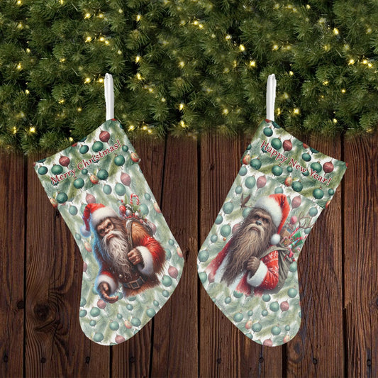 Bigfoot / Sasquatch,Polyester Christmas Stocking