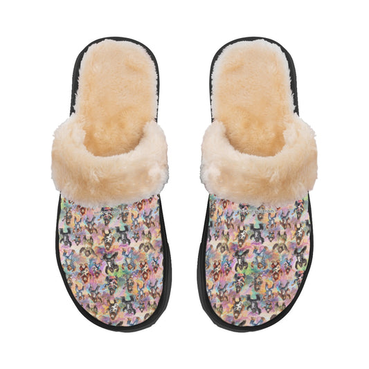 19 Bigfoot / Sasquatch Designs, Men’s Plush, Fuzzy Slippers