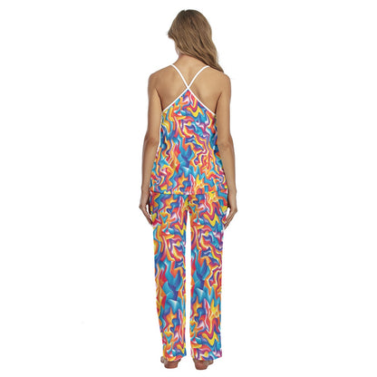 Kaleidoscope Colors, Women's Cami Pajamas Set