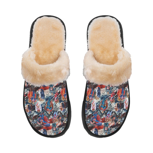 20 Donald Trump Designs, Women’s Plush, Fluffy Slippers