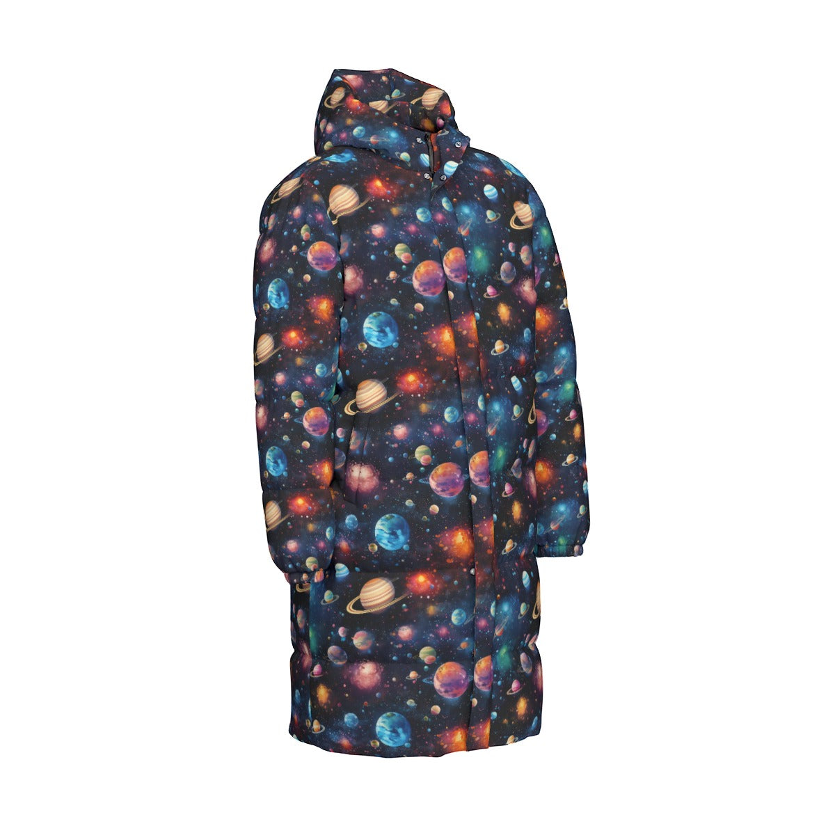 12 Galaxy / Outer Space, Long Down Jacket / Coat