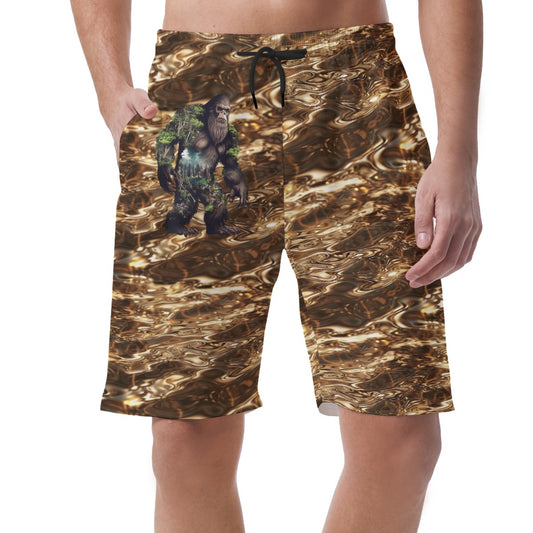 Earth Filled Bigfoot / Sasquatch, Men’s Lightweight Casual Shorts