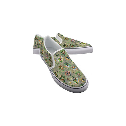12 Bigfoot Designs Kids Slip On Canvas Sneakers, Slip On Shoes, No Touch Shoes