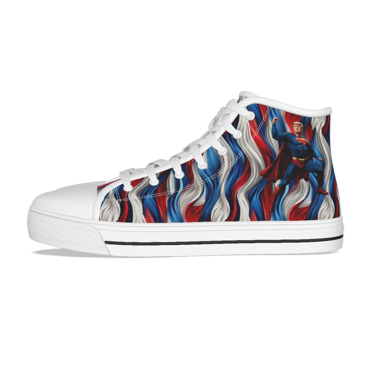 Donald Trump Superhero, Kids Canvas Sneaker, Tennis Shoes