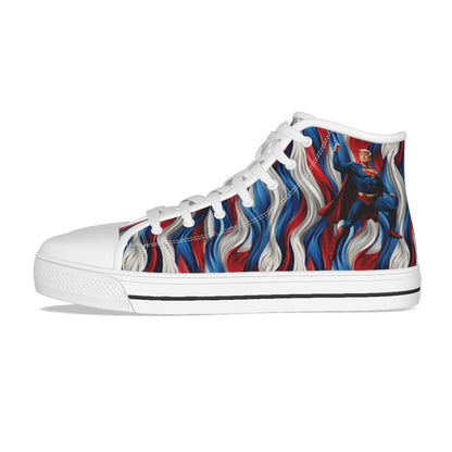 Donald Trump Superhero, Kids Canvas Sneaker, Tennis Shoes