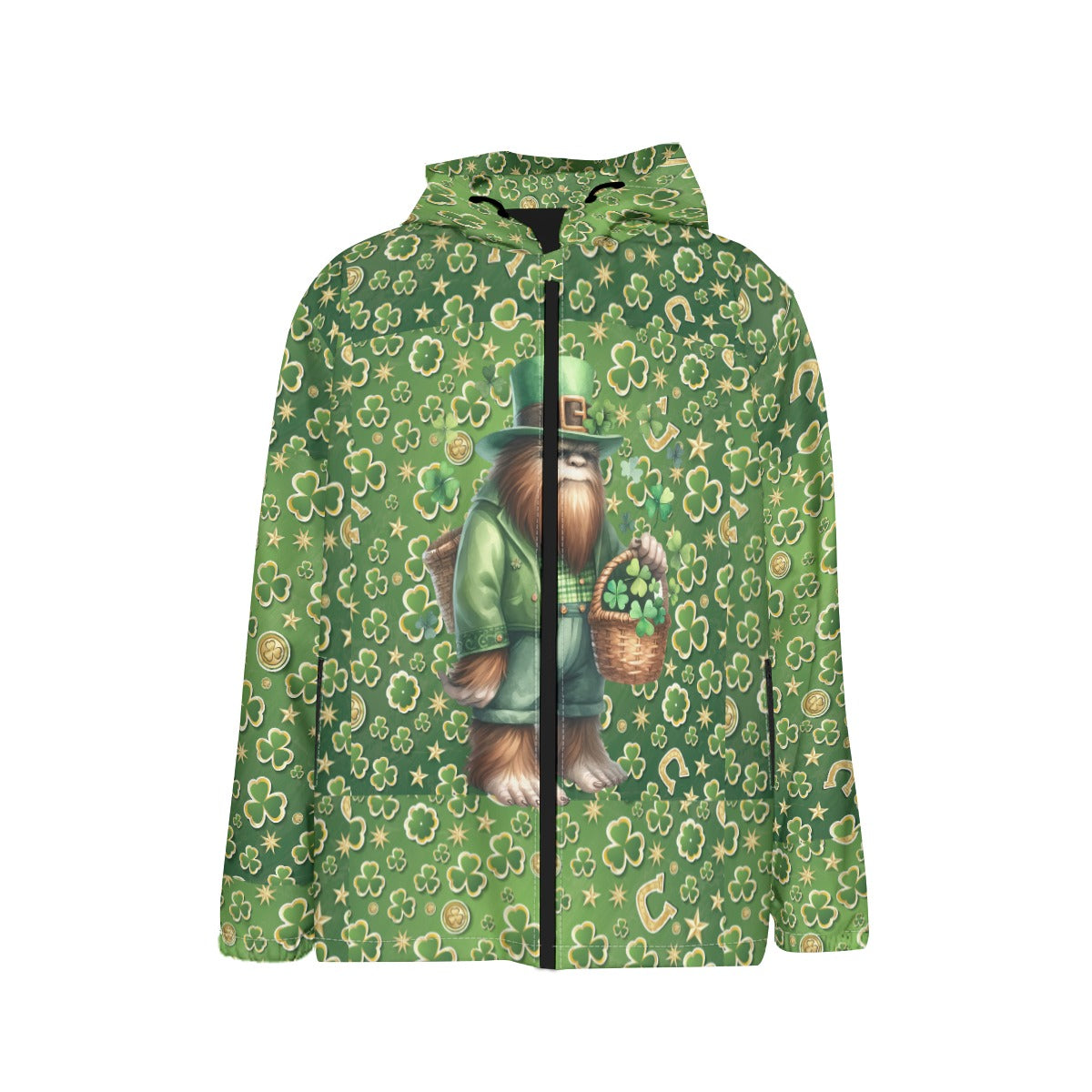 Bigfoot / Sasquatch St Patrick, Children’s Waterproof & Windproof Jacket