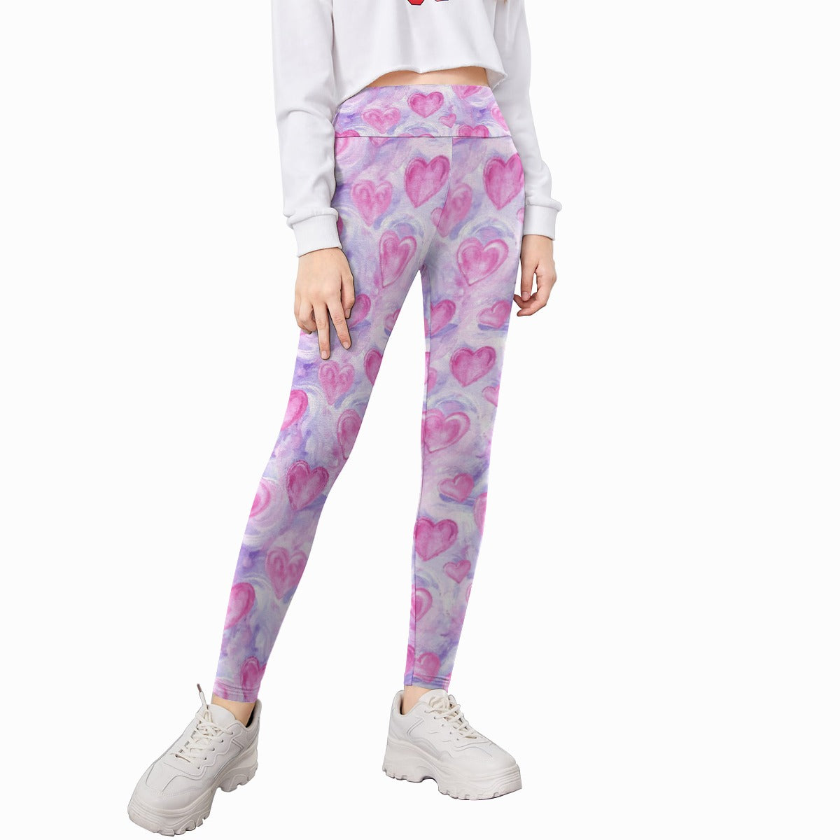 Heart Design, Kid’s Leggings
