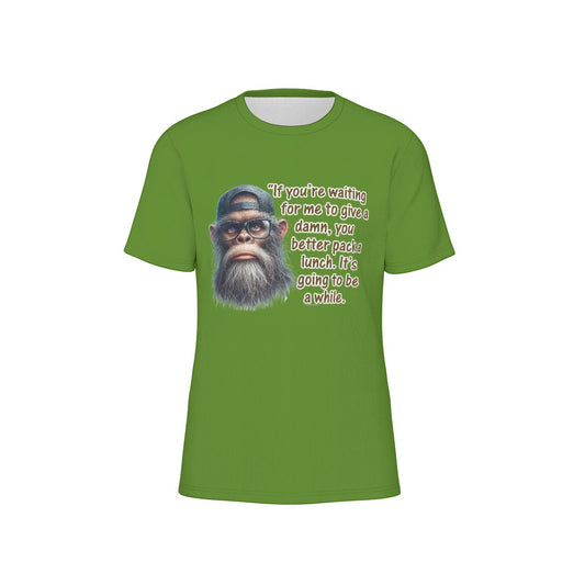 Bigfoot / Sasquatch, "If you're Waiting...", Unisex Short Sleeve O-Neck Cotton T Shirt