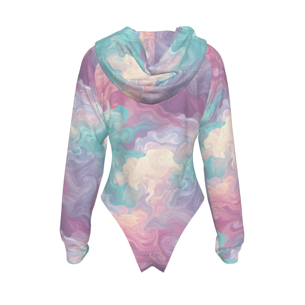 Rainbow Fairy, Women's Raglan Sleeve Hooded Bodysuit