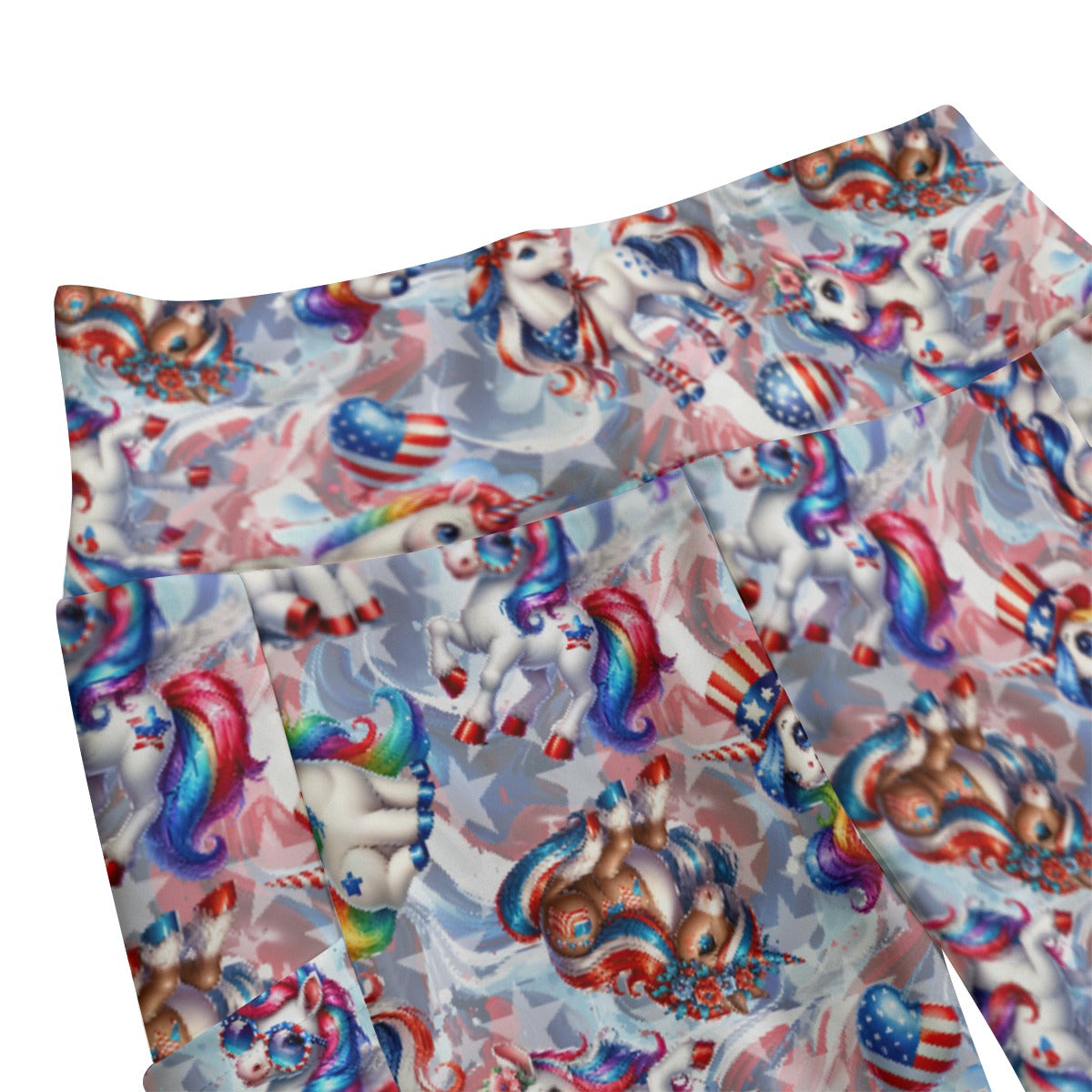 8 Patriot Designs, Women’s High Waist Leggings w/ Pocket