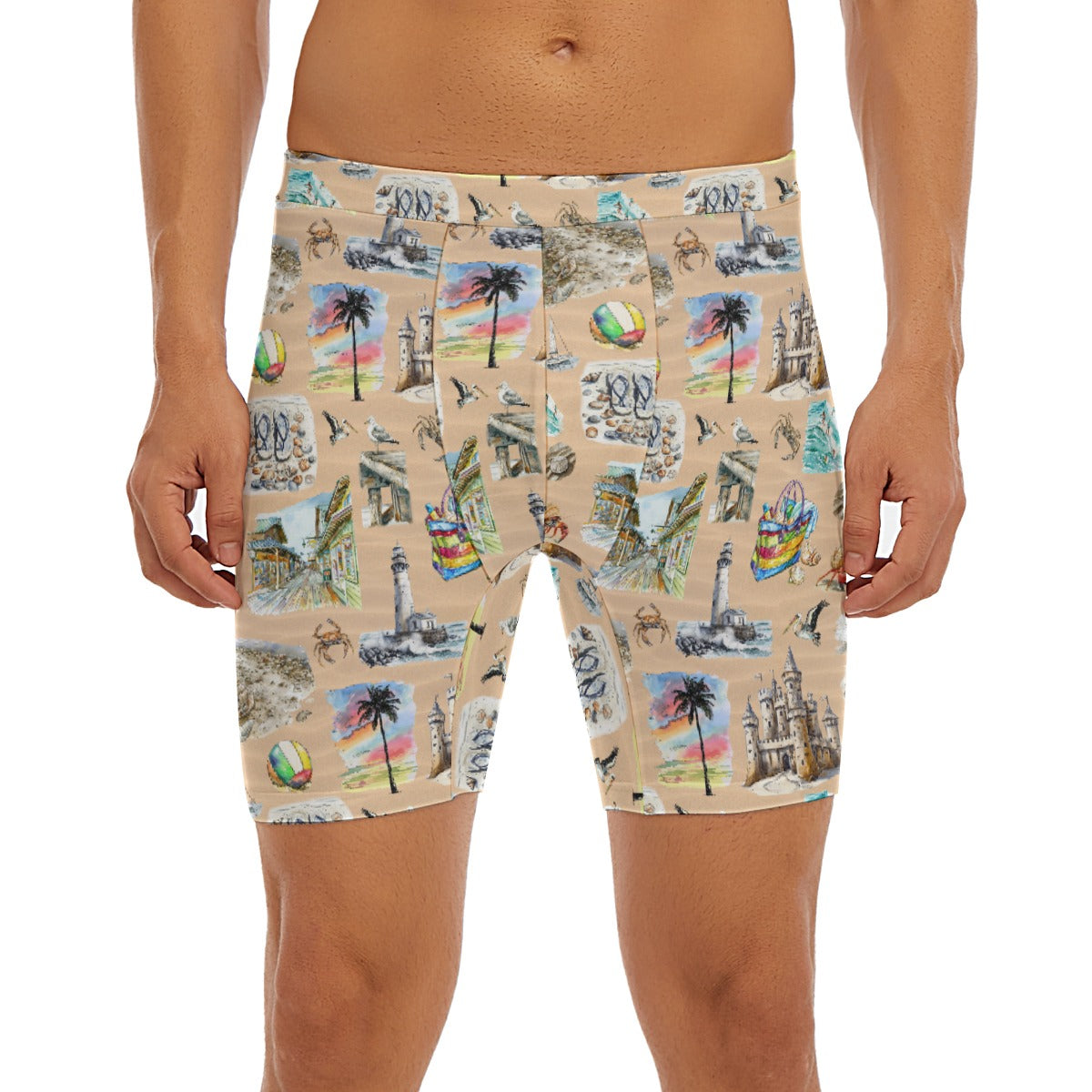 10 Misc Designs, Men’s Long Boxer Briefs