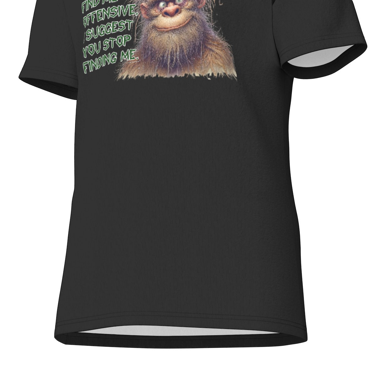 Bigfoot / Sasquatch "If you find me...", Unisex Short Sleeve O-Neck Cotton T Shirt