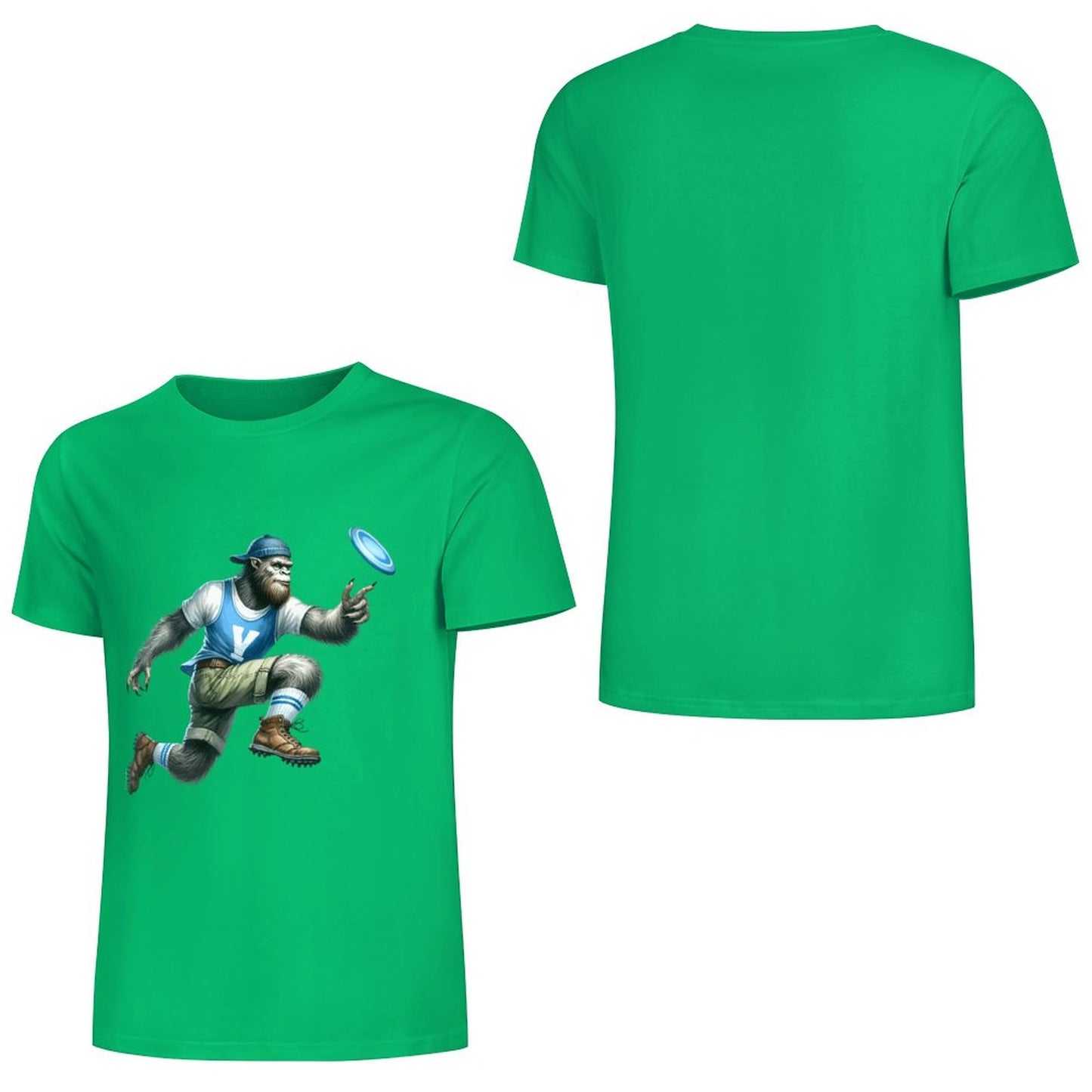 DTF 160gsm Cotton Men's Short Sleeve T-shirt (Front Printing)