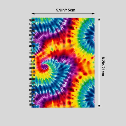 Tie Dye Themes Spiral Notebook, tie dye, notebook, spiral notebook