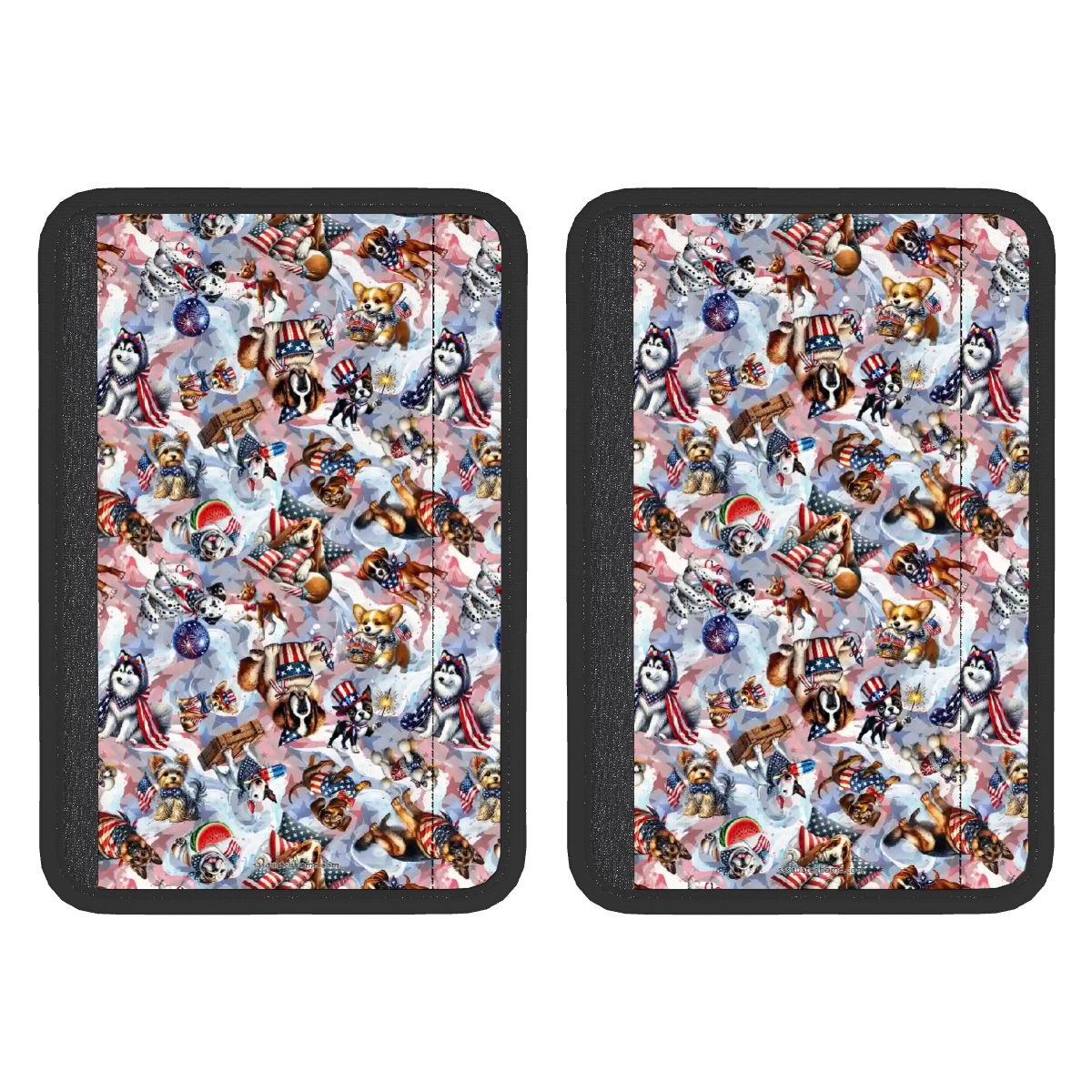 8 Patriot Designs, Seat Belt Cover Pad For Adults 2 Pcs