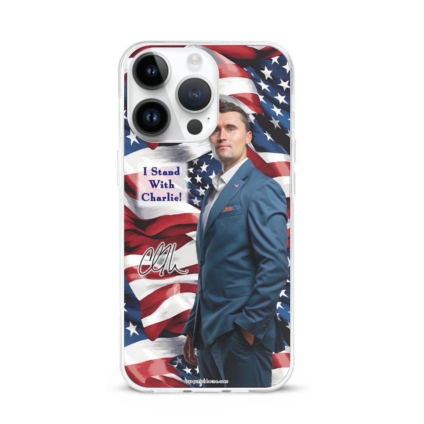 Charlie Kirk Memorial, TPU Apple iPhone 15 Series Case