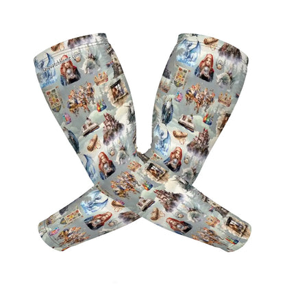 Fantasy + Designs, Sun Protection Arm Sleeves - 20 Designs, Dragons, Smurfs, Zombies