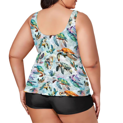10 Animal Designs, Plus Size Women Bikini, Tankini Swimsuit