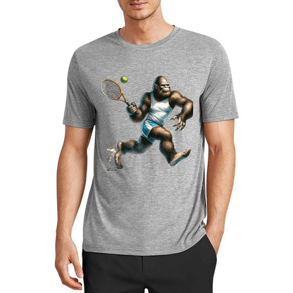 Bigfoot - Sasquatch Tennis Short Sleeve Cotton T-Shirt
